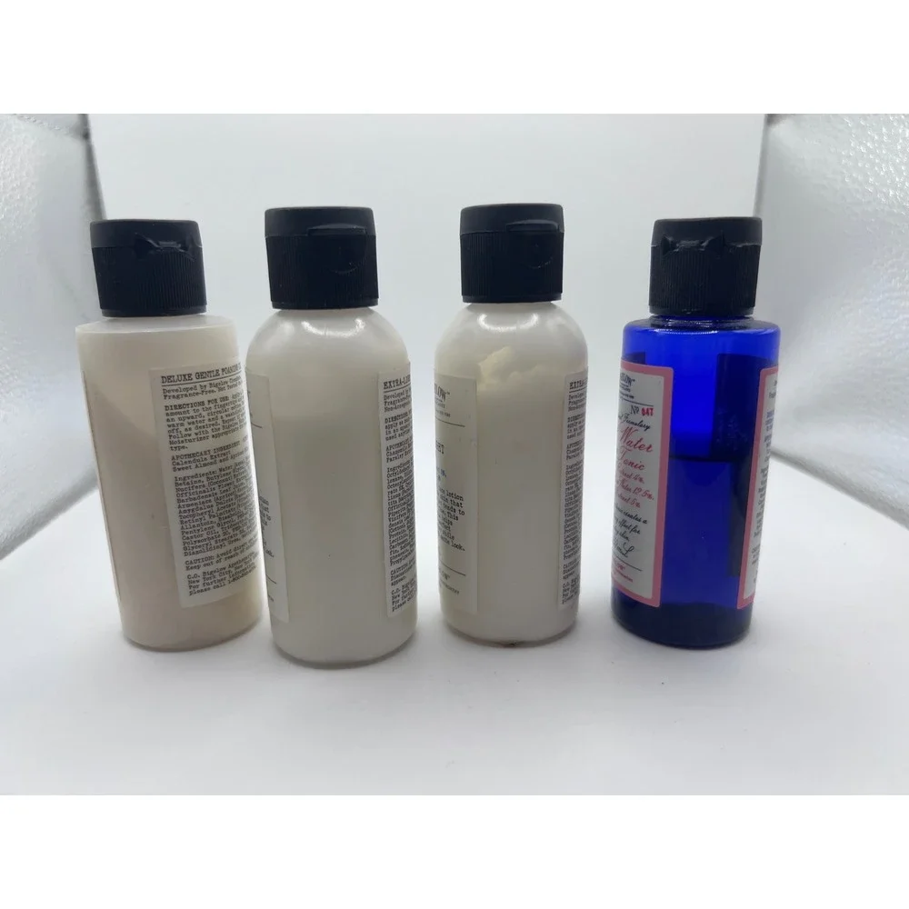 C.O Bigelow Travel Size Lot‎ Rose Water (2) Foaming Cleanser + (2) Face-Lotion